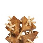 Puzzle logic din lemn: Stea mov