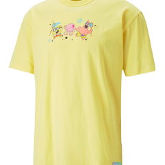 Tricou relaxed fit cu imprimeu si decolteu la baza gatului