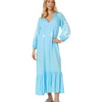 Imbracaminte Femei Lilly Pulitzer Cheree Long Sleeve Cover-Up Celestial Blue, Lilly Pulitzer