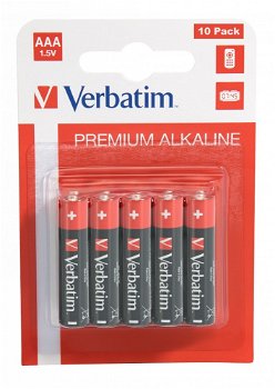 Baterii Verbatim Alkaline AAA, 10 buc