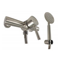 Baterie de baie cu coloana de dus MIXXUS SUS-003-J, otel inoxidabil, inaltime 120cm, Monocomanda, Neagra, MIXXUS