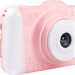Aparat foto digital compact cu o camera video pentru copii Agfa, roz, AgfaPhoto