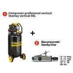 COMPRESOR VERTICAL STANLEY FATMAX 50L 2 HP 10 BAR - HY 227/10/50V