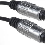 Cablu audio optic, 2.5 m, Maclean MCTV-452, Toslink T-T, negru-argintiu, Maclean