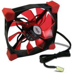 Inter-Tech CobaNitrox Xtended N-120-R 120mm Red LED Fan