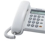 Telefon analogic PANASONIC KX-TS580FXW, alb, cu fir, PANASONIC