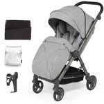 Carucior sport pliabil Skiddou Mell Normandic dream, ultracompact pentru calatorii, Gri deschis, Skiddou