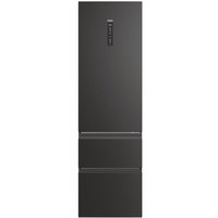 Combine frigorifice Haier HTW5620DNPT, 414 l, Total No Frost, Clasa D, WiFi, MyZone, Humidity Zone, SuperCooling, SuperFreezing, Holidays, H 205 cm, Negru