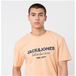 Tricou din bumbac cu imprimeu logo, Jack  Jones