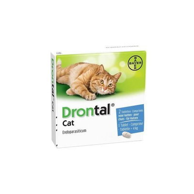 Antiparazitar intern pentru pisici Drontal Cat, 230 mg/ 20 mg, 2 tablete, Vetoquinol