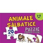 Puzzle pentru podea. Animale salbatice, 3-6 Ani, Didactica Publishing House