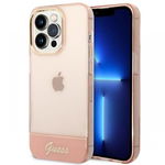 Guess Husa TPU Camera Outline Translucent iPhone 14 Pro Roz