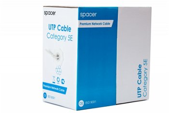 Cablu retea UTP cat5E, Cupru-Aluminiu, Rola 305m, Spacer