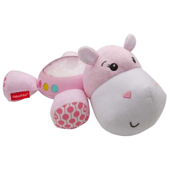 Lampa de veghe plus Fisher Price by Mattel Newborn Hipopotam roz, Fisher Price