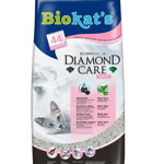 BIOKAT'S Diamond Care Fresh 8 L nisip pentru pisici, din bentonita parfumata, BIOKAT'S