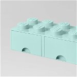 Room Copenhagen LEGO Brick Drawer 8 aquablue - RC40061742, Room Copenhagen