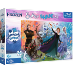 Puzzle Primo Super shape XXL 160 Disney Frozen. Descopera lumea inghetata Trefl, Trefl