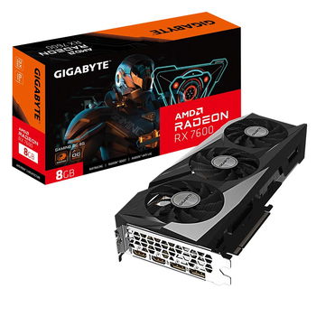 Placa video Gigabyte Radeon RX 7600 GAMING OC, 8GB GDDR6, 128-bit