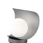 Veioza Adria, LED, metal/sticla, gri, 16 x 18 x 14 cm