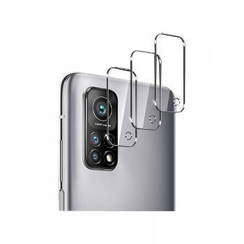 Set 3 folii protectie camera sticla securizata pentru Xiaomi Mi 10T Pro transparenta, HIMO