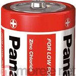 Baterii Panasonic Red Zinc R20RZ/2BP, blister 2 bucati, Panasonic