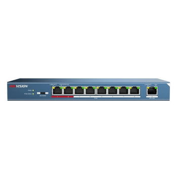 Switch 8 porturi PoE, 1 port uplink- HIKVISION, DS-3E0109P-E-M