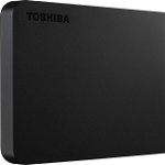 Hard disk extern, Toshiba, USB-C, 2.5'', 4TB, Negru