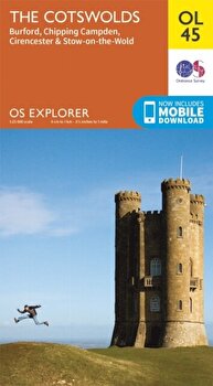 Ordnance Survey Explorer OL45 The Cotswold Map With Digital Version