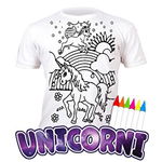 Tricou de colorat cu markere lavabile Unicorni 9-11 ani