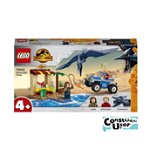 Jucarie 76943 Jurassic World Pteranodon Hunt Construction Toy (Set with Dino Figure and Toy Car for Children Aged 4+ Dinosaur Toys), LEGO