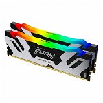 Memorie Fury Renegade RGB Silver 96GB (2x48GB) DDR5 6400MHz Dual Channel Kit, Kingston
