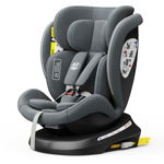 Scaun Auto TWT Plus DELUXE BUF BOOF iSIZE Grey cu Isofix rotativ 360 grade 40-150 cm, BUF BOOF