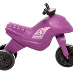 Motocicleta copii cu trei roti fara pedale, mediu, culoarea mov, Dohany