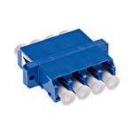 Standard LC-Quad Coupling SM Polymer case blue, Schrack