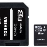 Card Toshiba microSDHC 8GB M102 Clasa 4 cu adaptor SD