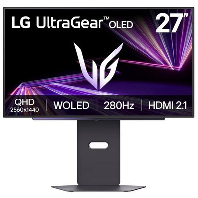 Monitor OLED LG 27GX700A-B 27"  QHD  280Hz  0.03ms  Negru, LG