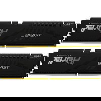 Kit Memorie Kingston FURY Beast 32GB (2x16GB) DDR5 6000MHz CL40 Dual Channel KF560C40BBK2-32