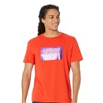 Imbracaminte Barbati Just Cavalli Queens T-Shirt with quotJust Codequot Foil Logo Red, Just Cavalli