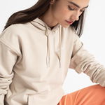 Maison Scotch, Hanorac din bumbac organic cu buzunar kangaroo, Gri deschis, L
