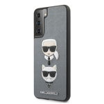 Husa de protectie  Saffiano K&C Heads pentru Samsung Galaxy S21+ 5G, Karl Lagerfeld