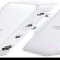 Incarcator retea Ugreen CD226, 3x USB-C, 1x USB, Quick Charge, 100 W, GaN, White, Ugreen