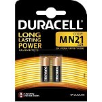 Set 2 baterii MN21, A23, Duracell, 201627