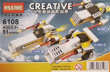 Creative set lego nave spatiale 3 in 1, 