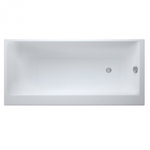 Cada baie incastrata Cersanit Smart, 170 x 80 cm, orientare stanga, alb lucios, Cersanit