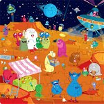 Extratereștri - Carte + puzzle uriaș, Jucaresti