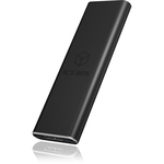 Rack extern M.2 SATA B sau B+M Key SSD la USB-A 2.0 & 3.0 RaidSonic ICY BOX, negru, carcasa aluminiu