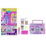 Set de joaca cu mini papusa Polly Pocket, Disco Fashion Reveal, HRD65, Polly Pocket