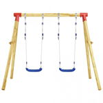 Set de leagăne, 230 x 130 x 166 cm, lemn de pin, Casa Practica