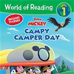 World of Reading: Mickey Mouse Mixed-Up Adventures Campy Camper Day (Level 1 Reader), Paperback - Disney Book Group