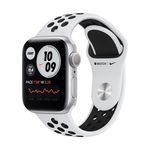 Apple Watch Nike Series 6 GPS, 44mm, Silver, Aluminium Case, Pure Platinum/Black Nike Sport Band